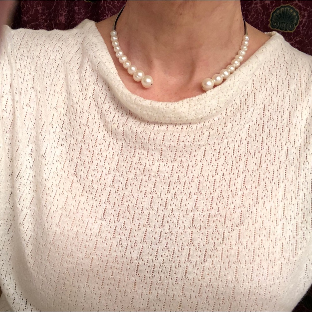 Honora  Pearl Cuff Necklace